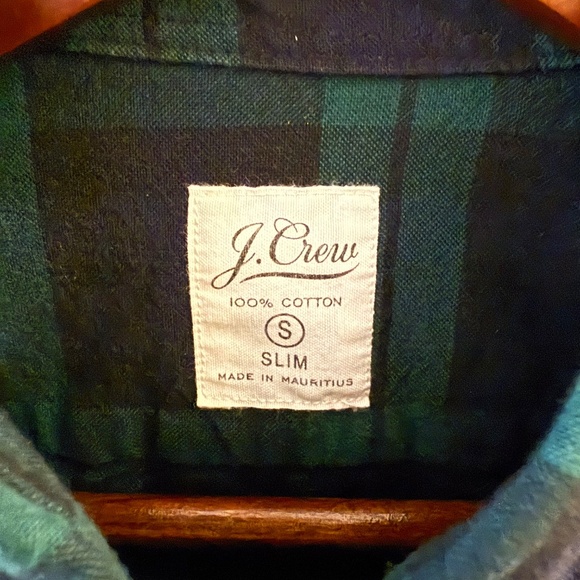 Green/Blue Plaid J Crew Button Down - Picture 2 of 2